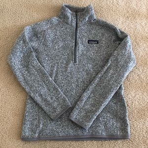 Patagonia gray quarter zip better sweater size S